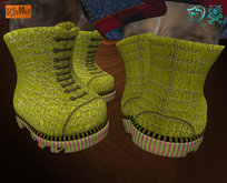 Dinkie Lime Alligator Heavy duty boots