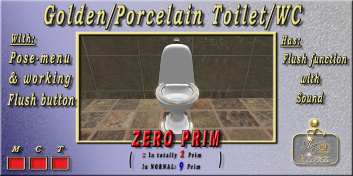 Golden-Porcelain Toilet/WC