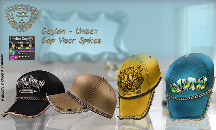Nala Design - Ceylan Unisex Cap Visor Spikes
