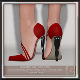 [HC] Ollie Red Leggy Heels for Slink, Belleza, Maitreya, eBody, Signature, Legacy & Tonic