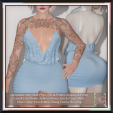 [HC] Ollie Powder Wrap Dress for Slink (inc. Petite), Belleza, Maitreya, eBody, Signature, Legacy & Tonic