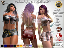 ☾ⅅⅅ☽ ◉ CRONICLES LACE TOP & LEATHER SHORTS ◉ 