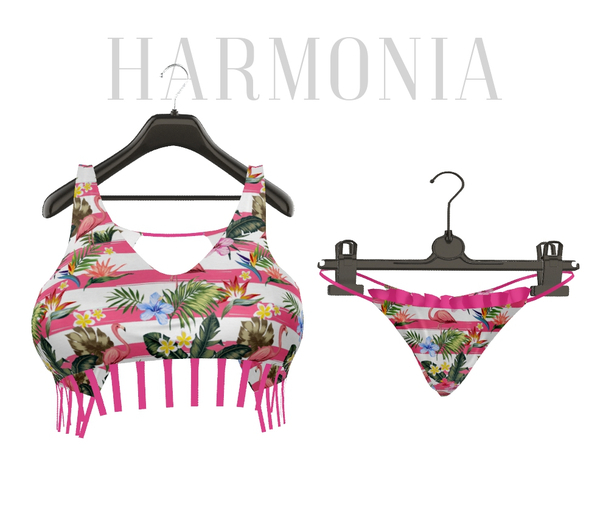 Pink Tropics Riske Beach Outfit
