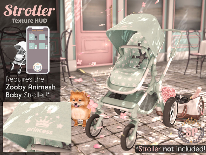 [*SP*] Stroller Texture HUD - Princess (Mint)