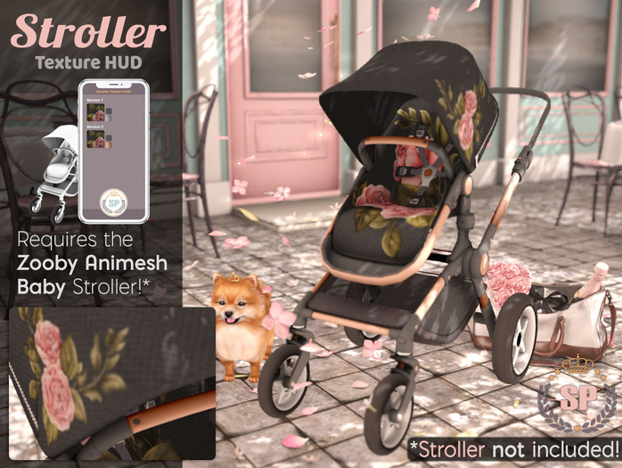 [*SP*] Stroller Texture HUD - Rose (Black)