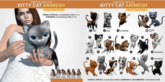 SEmotion Libellune Kitty Cat Animesh #10 UNCOMMON