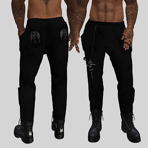 RC Black Baggy Pants  ADD
