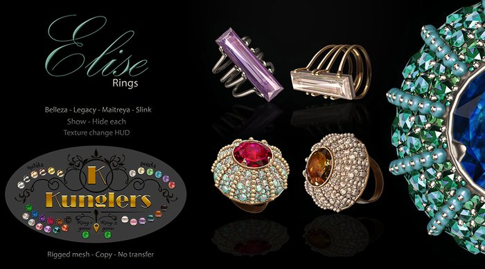 KUNGLERS - Elise rings pack
