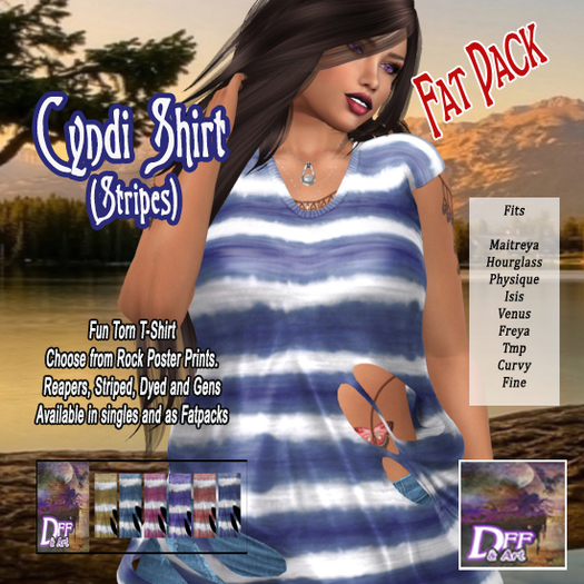 DFF Cyndi Shirt (Striped) #FATPACK