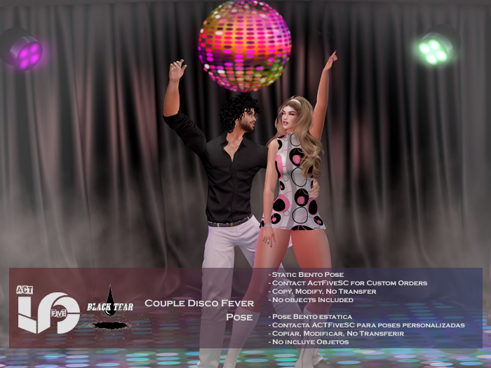 ACT5BT-568-Couple Disco Fever Pose BOXED (ADD)