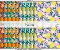 Citrus Patterns Kit 10 Seamless Textures NM