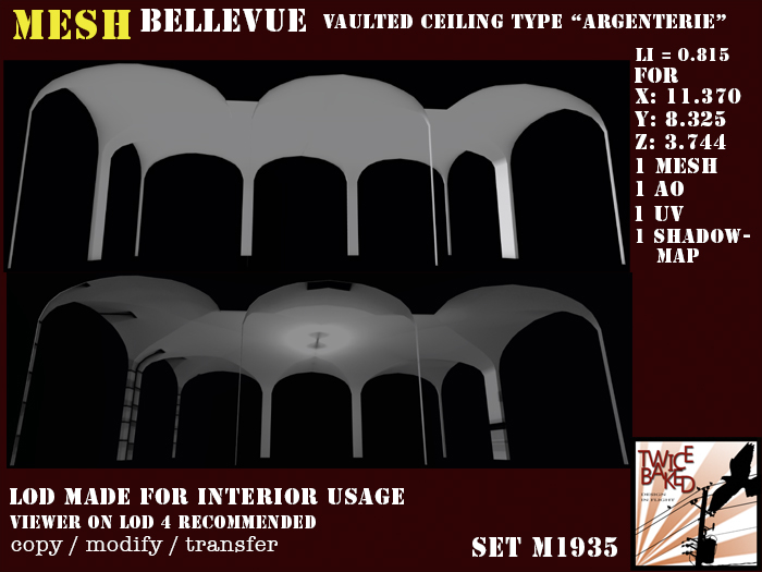 "TB" BV Vaulted ceiling "Argenterie" M1935