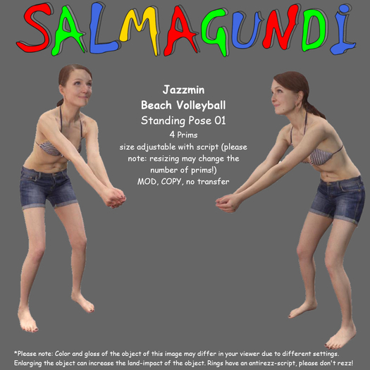 Jazzmin - Beach Volleyball - Standing Pose 01