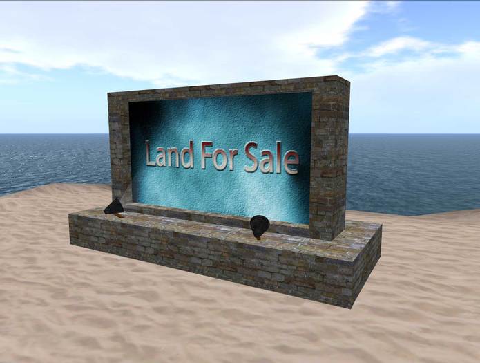 blueFox Real Estate Sign - Blue and Rock