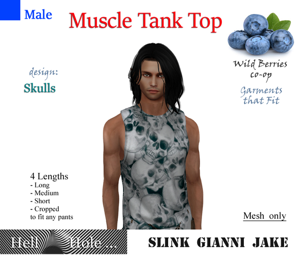HellHole Skulls Muscle Tank
