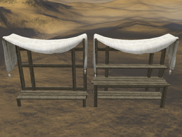 Set of Mesh Egyptian Market stands