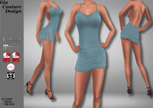 "GCD" Leesa Silk Dresses Sky