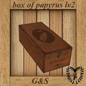 Second Life Marketplace - Papyrus box [LVL:2] (5) [G&S]