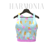* Harmonia Candy Cat Lina Summer Print Top - Maitreya