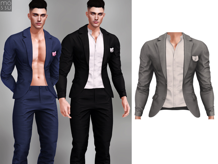 Mossu - Louis.Jacket - Gray (Wear)