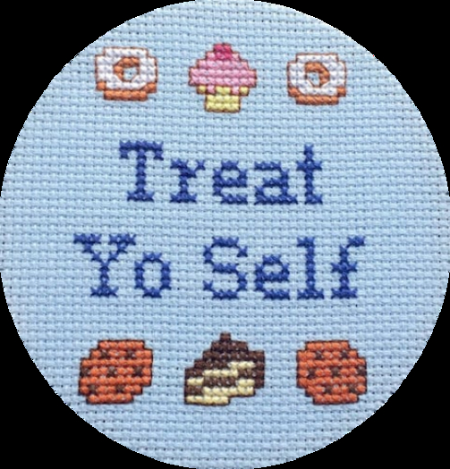 Treat Yo Self Snacks Needlework Texture