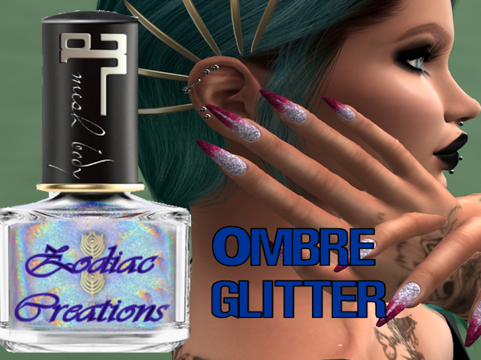 Zodiac Creations-Ombre Glitter Tips