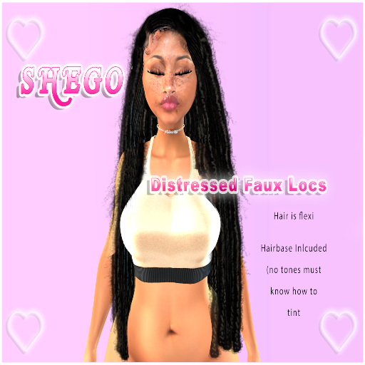 !SG Disstressed Faux Locs