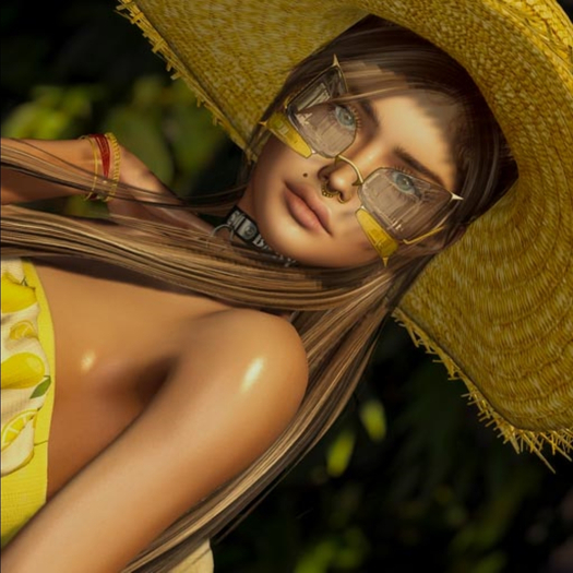 =Zenith=Summer Rattan Hat with Flower (Begie)