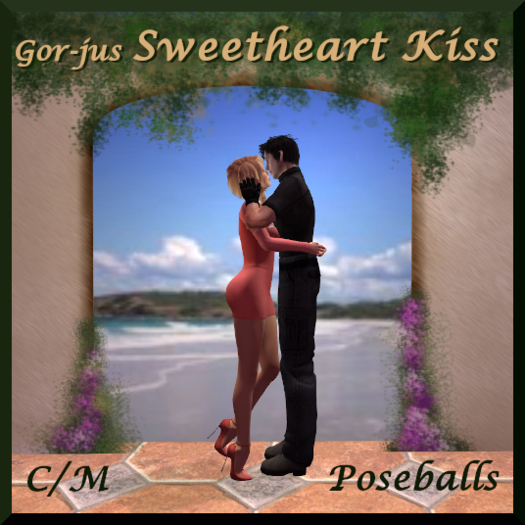 -Gj Couples - Sweetheart Kiss Poseballs-