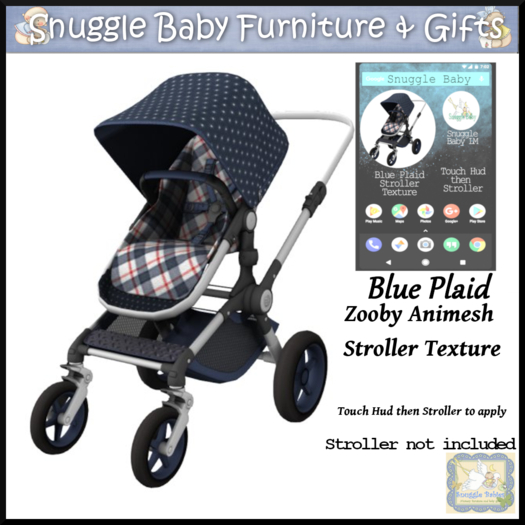 Blue Plaid   Animesh Stroller texture hud 