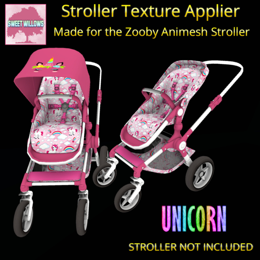 Second Life Marketplace - (SW) Unicorn Stroller Texture Applier - Zooby ...