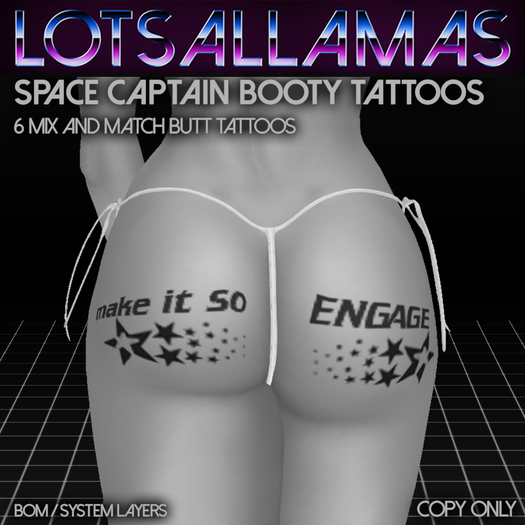 [Lotsallamas] Space Captain Booty Tattoos Demo