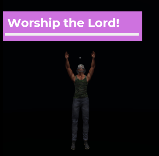 [Pose Ball] Worship the Lord!