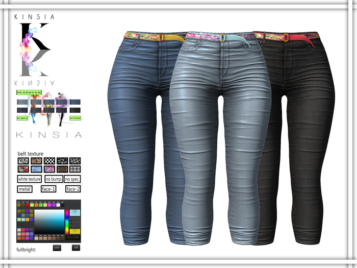 KINSIA / HIGH CAPRI JEANS / CLASSIC PACK