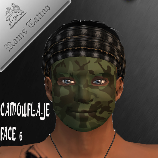 camouflage face 6