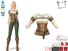 Dae Obj FBX For Long Sleeve Top With Tie Knot Belt Slink, Maitreya, Belleza, Tonic