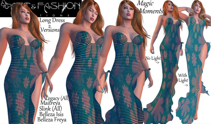 ART & FASHION - MAGIC MOMENTS LONG DRESS