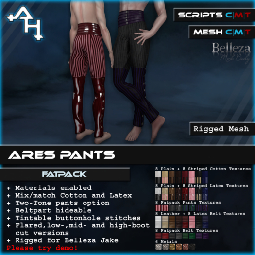 +AH+ Ares Pants FATPACK 1.1 (wear and click)