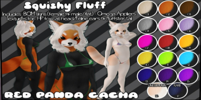 Squishy Fluff - Red Panda VOUCHER [UNCOMMON - LEUCISTIC] 9