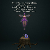 Hover Fae on Stump Mauve