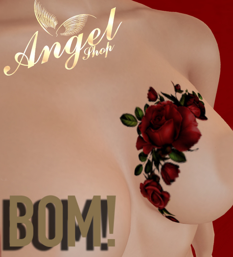 AngelShop BOM Tattoo Rose
