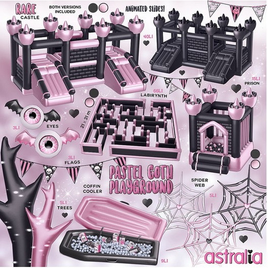 Astralia - Pastel Goth Playground (Inflatable black trees)