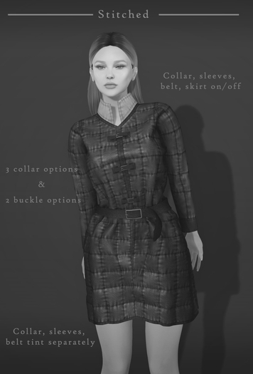 (Stitched) Laenna Padded Leather Tunic DEMO