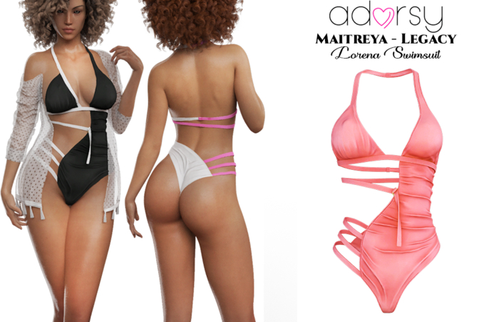 adorsy - Lorena Swimsuit Coral - Maitreya/Legacy