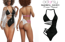 adorsy - Lorena Swimsuit Dark Black - Maitreya/Legacy