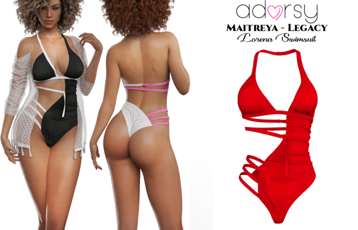 adorsy - Lorena Swimsuit Deep Red - Maitreya/Legacy