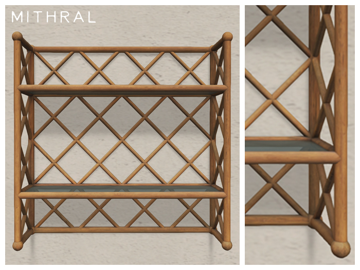 Mithral * Diamond Shelf (Natural Wood)