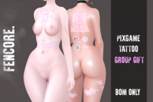 FENCORE. PixGame Tattoo Group Gift