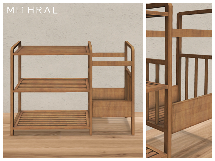Mithral * Shelf Organizer (Natural Wood)