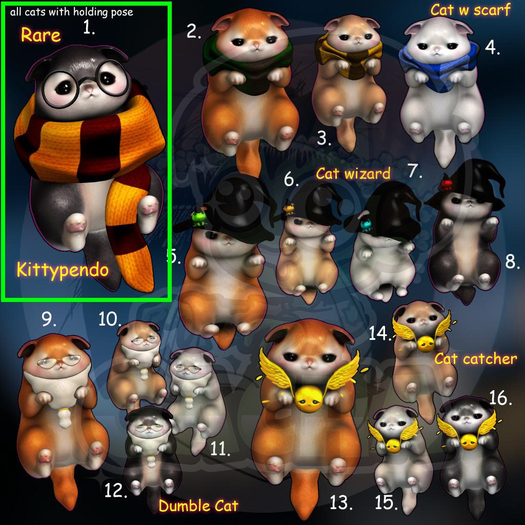 1.Yokai - Fluffy magic - Kittypendo RARE